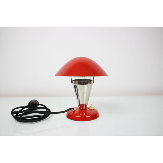 Image 1 of Lampada da tavolo vintage Bauhaus in metallo laccato, Cecoslovacchia 1930