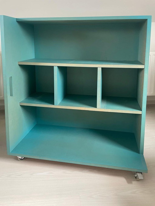 4X Wheeled Unit - Low Mobile Bookcases