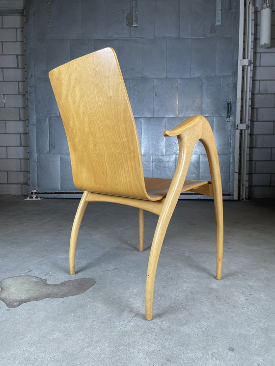 Image 1 of 2X Sculptural Plywood Armchairs By Malatesta And Mason