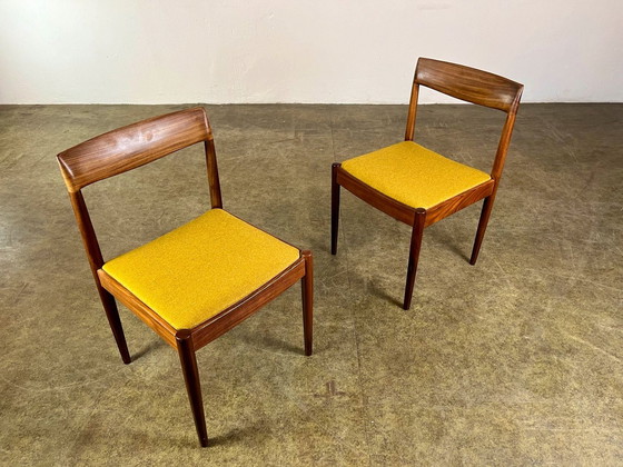 Image 1 of Lot de 4 chaises de salle à manger en teck Mid Century