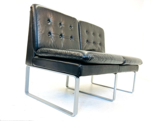 Margarete Klober leather two-seater bench