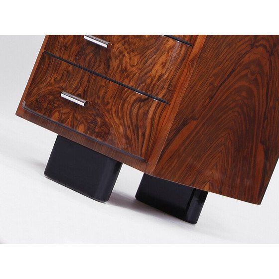 Image 1 of Czech Art Deco vintage chrome writing desk H - 178 by Jindrich Halabala for Up Zavody