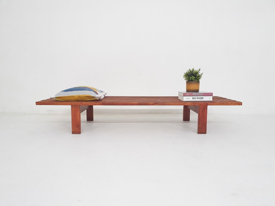 Image 1 of Mid-Century Slat Bench