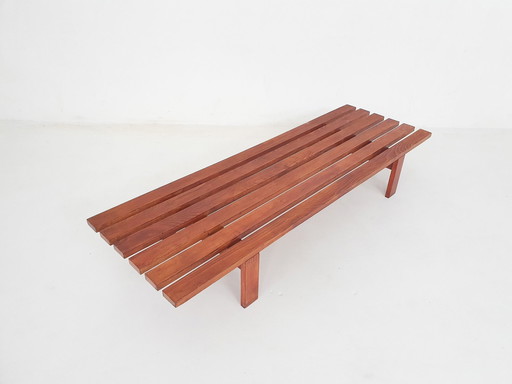 Mid-Century Slat Bench