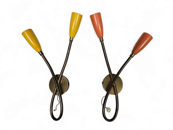 Image 1 of 2 x Sputnik bag wall lamps