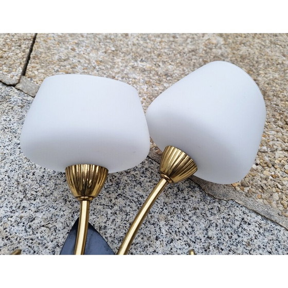 Image 1 of Lampada da parete doppia vintage di Maison Arlus, 1950
