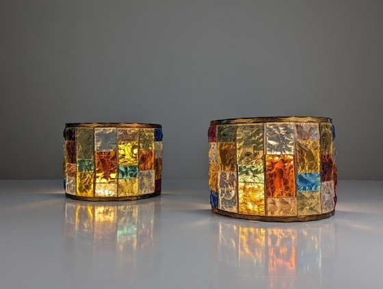 Image 1 of 2x Sconces By Longobard, Italy, 1970S