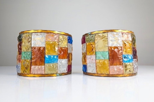 2x Sconces By Longobard, Italy, 1970S