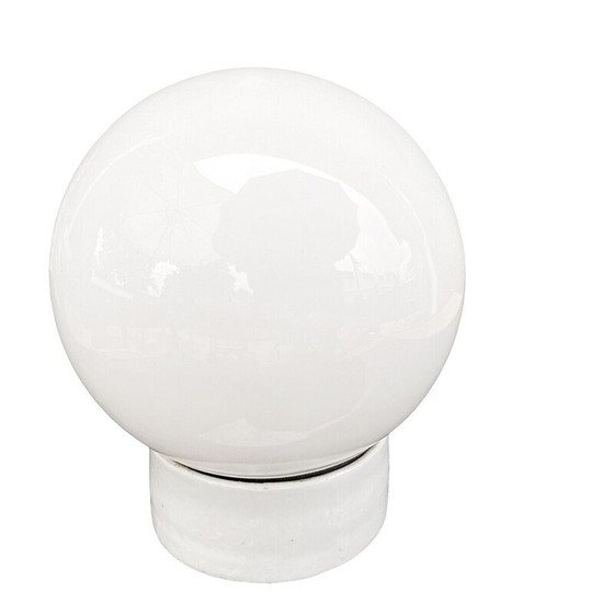 Image 1 of Vintage industrial wall lamp in blown glass and ceramic, Germany 1980