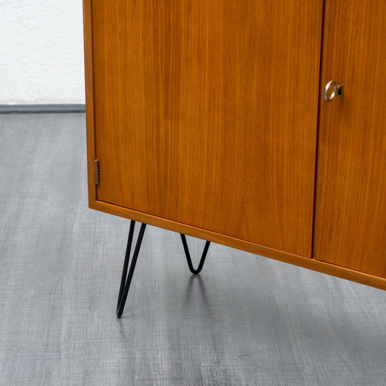 Image 1 of 1960s walnut chest of drawers, restored, 88cm