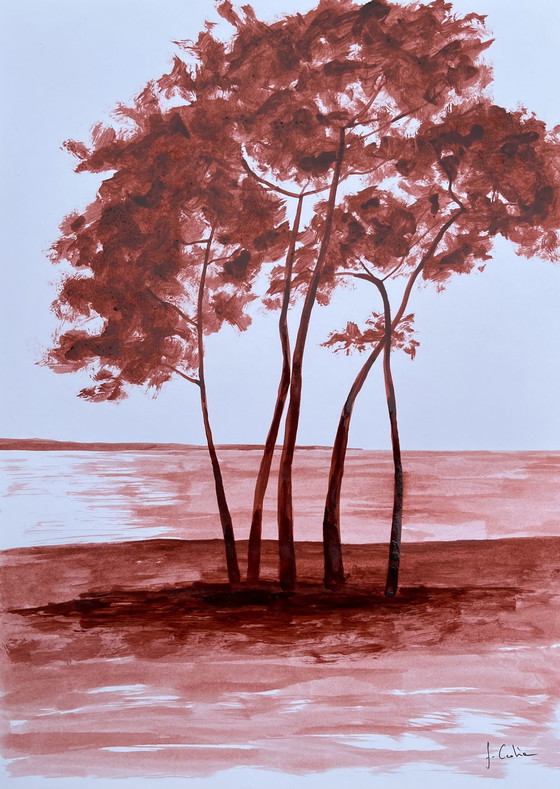 Image 1 of Ink on framed paper. Frédéric Cadiou