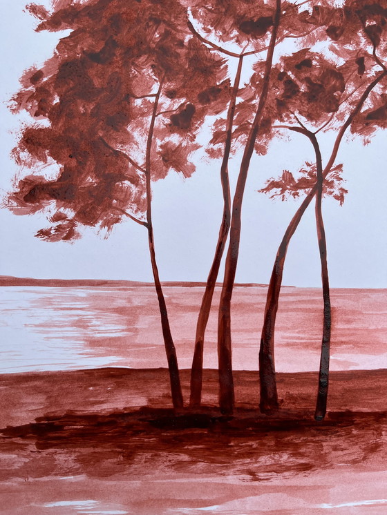 Image 1 of Ink on framed paper. Frédéric Cadiou