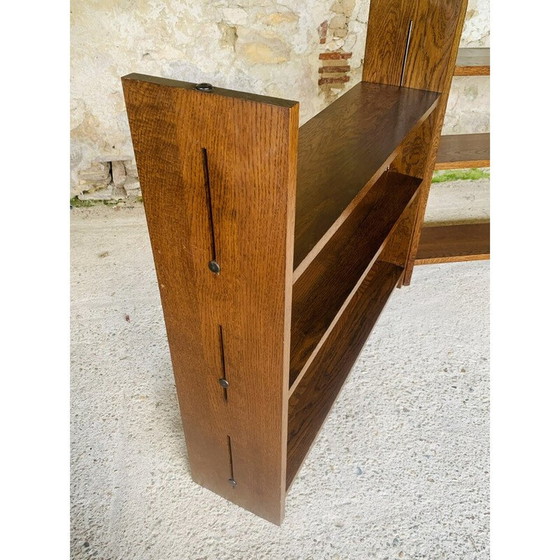 Image 1 of Set of 3 vintage oak shelves, 1960