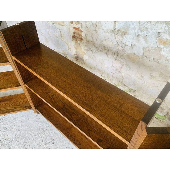 Image 1 of Set of 3 vintage oak shelves, 1960