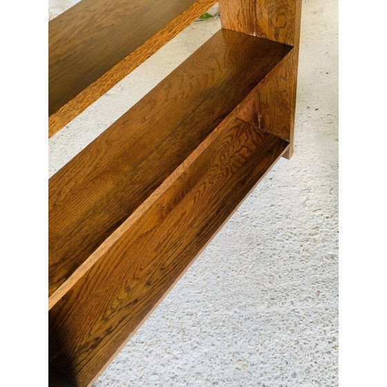 Image 1 of Set of 3 vintage oak shelves, 1960
