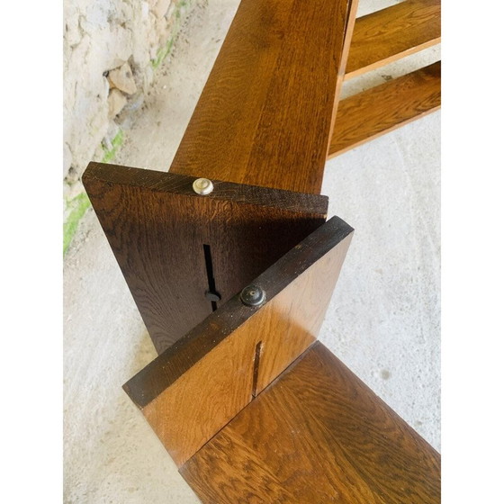 Image 1 of Set of 3 vintage oak shelves, 1960