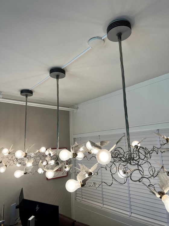 Image 1 of 3x Ingo Maurer Birdie Hanglamp