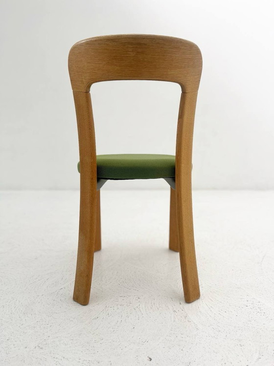 Image 1 of Set of 5 Postmodern Green Stackable Chairs by Bruno Rey for Dietiker, 1970s