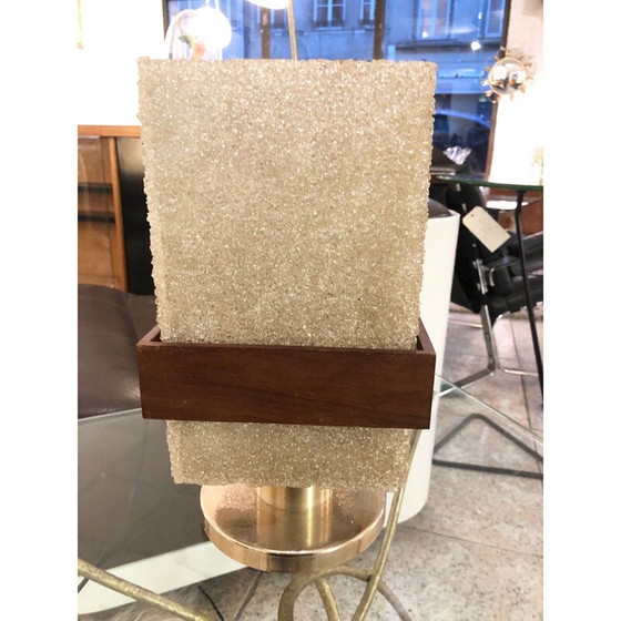 Image 1 of Lampada vintage in resina Jolie lumière tamisée con base in metallo, 1950