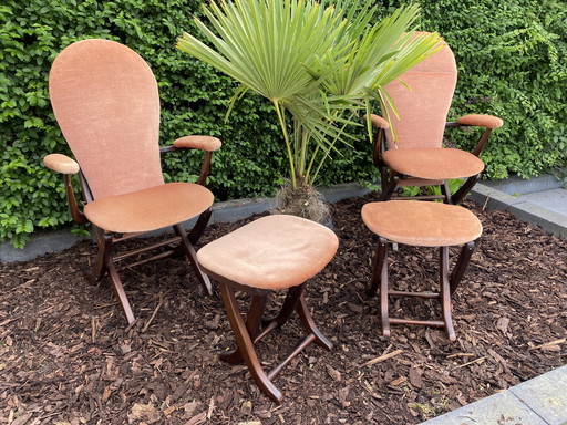 Chaises pliantes vintage françaises