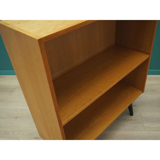 Ash bookcase, Danish design, 1970s, manufacturer: Domino Møbel