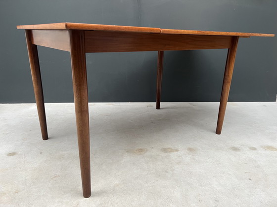 Image 1 of Mid Century dining room table, extendable 