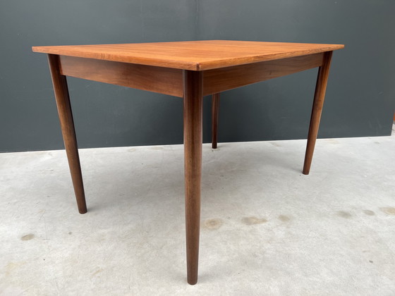 Image 1 of Mid Century dining room table, extendable 