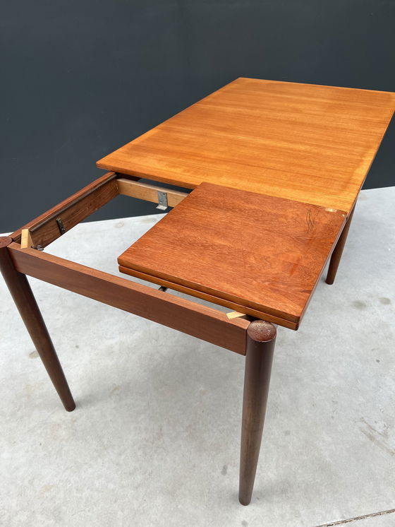 Image 1 of Mid Century dining room table, extendable 