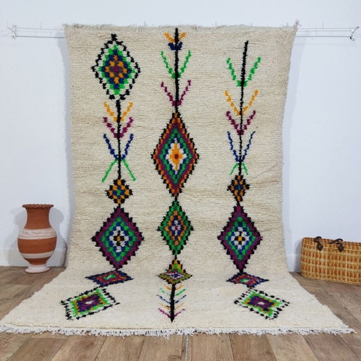 Multicolored Moroccan Berber carpet - Marokkanischer Berberteppich Mehrfarbig
