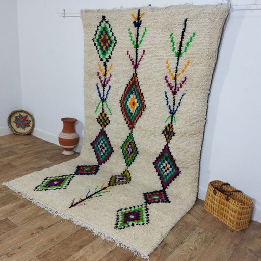 Multicolored Moroccan Berber carpet - Marokkanischer Berberteppich Mehrfarbig