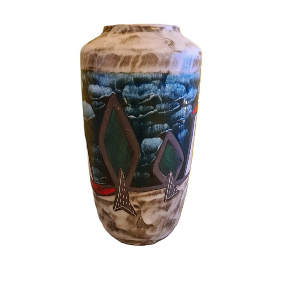 Image 1 of Scheurich Allemagne de l'Ouest Vase en lave grasse 1960