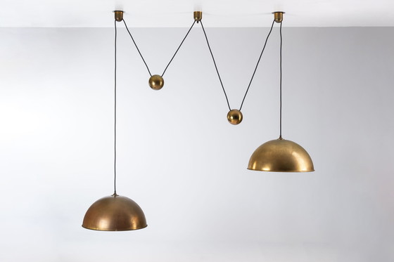 Image 1 of Counter Weight Brass Ceiling Light, by Florian Schulz