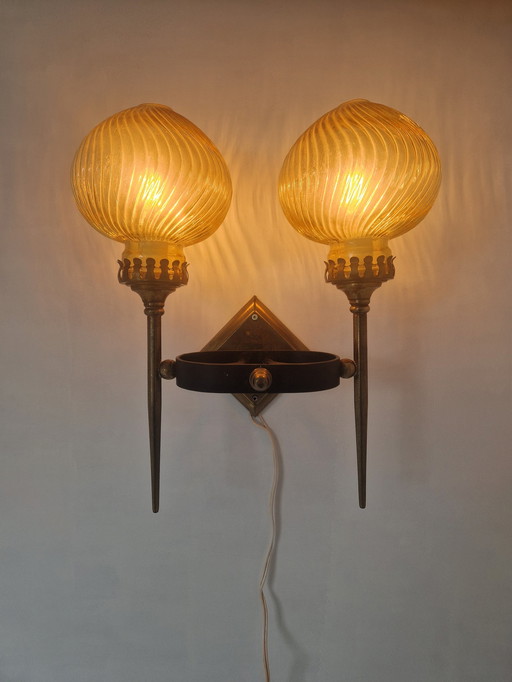 Mid-Century Wall Lamp In The Style Of Gio Ponti