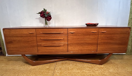 Image 1 of Mid Century Retro Vintage Sideboards By Beithcraft 60'S Scandinavian Design Val Rossi