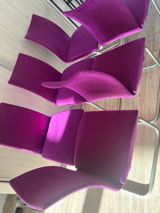 Image 1 of 6x Tonon Tubular Dining Chairs