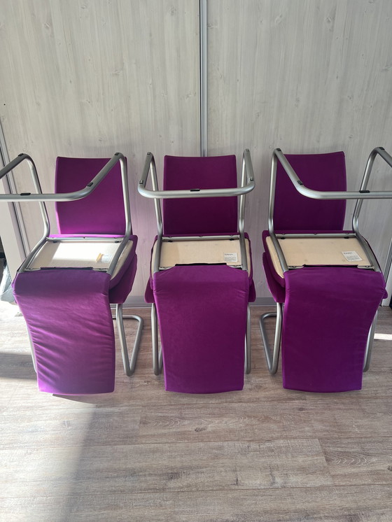 Image 1 of 6x Tonon Tubular Dining Chairs