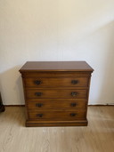 Cassettiera vintage in rovere CCI con 4 cassetti
