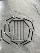 Porte-manteau vintage avec cintres