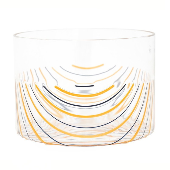 Image 1 of Transparent Vase With Stripes By Rosanna Toso For Fratelli Toso,