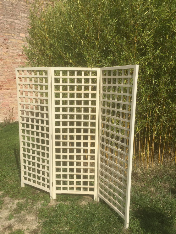 Image 1 of Vintage 3-panel folding screen