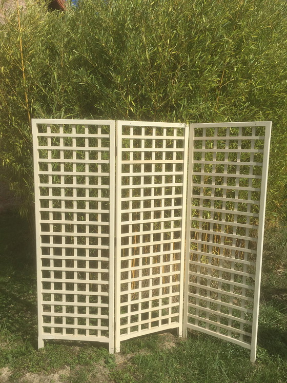 Image 1 of Vintage 3-panel folding screen