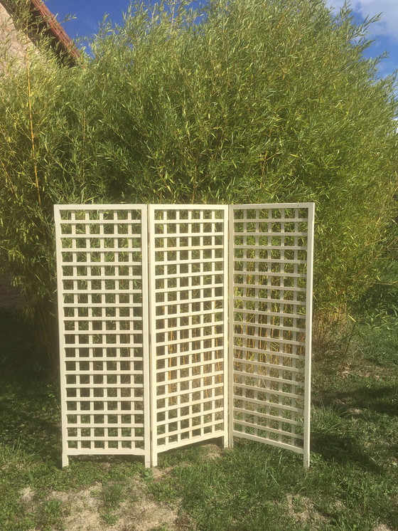 Image 1 of Vintage 3-panel folding screen