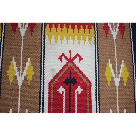 Image 1 of Vintage wool Kilim rug, Czechoslovakia 1960s
