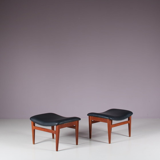 Image 1 of Finn Juhl Ottoman for France & Son, Denmark 1950