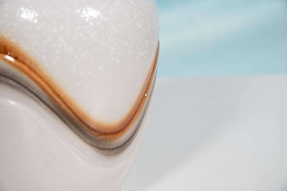 Image 1 of Space age 70s vase fat lava, vintage handmade vase