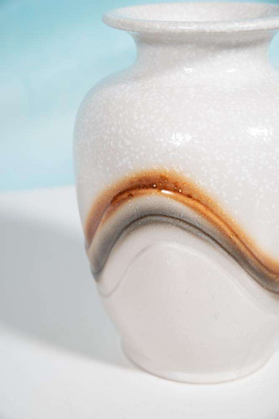 Image 1 of Vase Space age 70s fat lava, vase vintage fait à la main