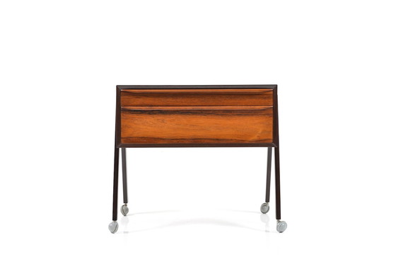 Image 1 of Chariot de couture en bois de rose Mid Century