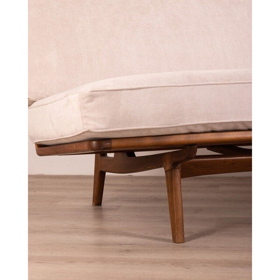 Image 1 of Vintage sofa in teak and gray fabric, Denmark 1960
