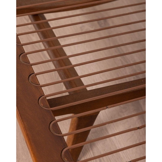 Image 1 of Vintage sofa in teak and gray fabric, Denmark 1960