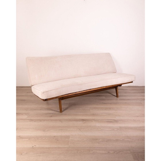 Image 1 of Vintage sofa in teak and gray fabric, Denmark 1960